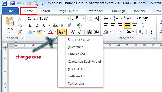 531x302 Where Is The Change Case In Microsoft Word