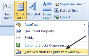 301x189 How To Use Autotext And Quick Parts In Ms Word