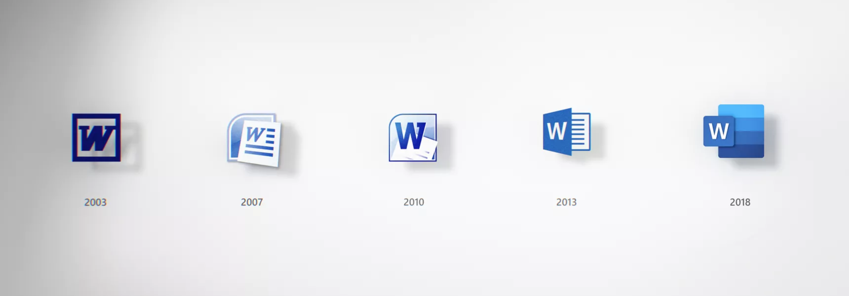 2880x1004 Microsoft Word Icon History Design