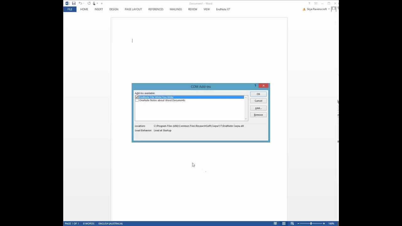 1280x720 Troubleshooting Missing Endnote Tab In Word