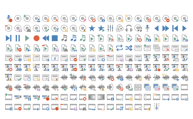 626x388 Office Ribbon Bar Icons Office Toolbar Icons Office