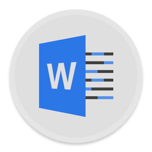 512x512 Word Icon Button Ui Ms Office Iconset Blackvariant