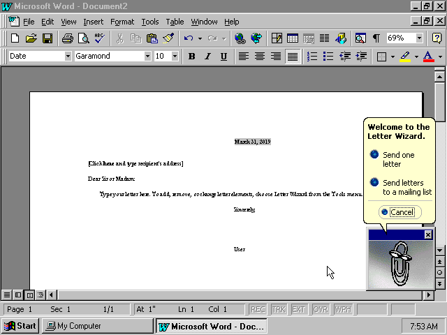 640x480 Years Of Microsoft Word Design History