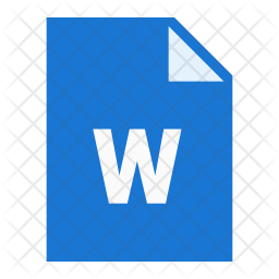 256x256 Word Icon Of Flat Style