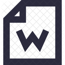 256x256 Word Icon Of Line Style