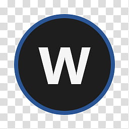 256x256 Circular Icon Set, Word, W Logo Transparent Background Png Clipart