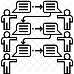 256x256 Word Of Mouth Icon Of Line Style