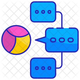 256x256 Word Of Mouth Icon Of Colored Outline Style