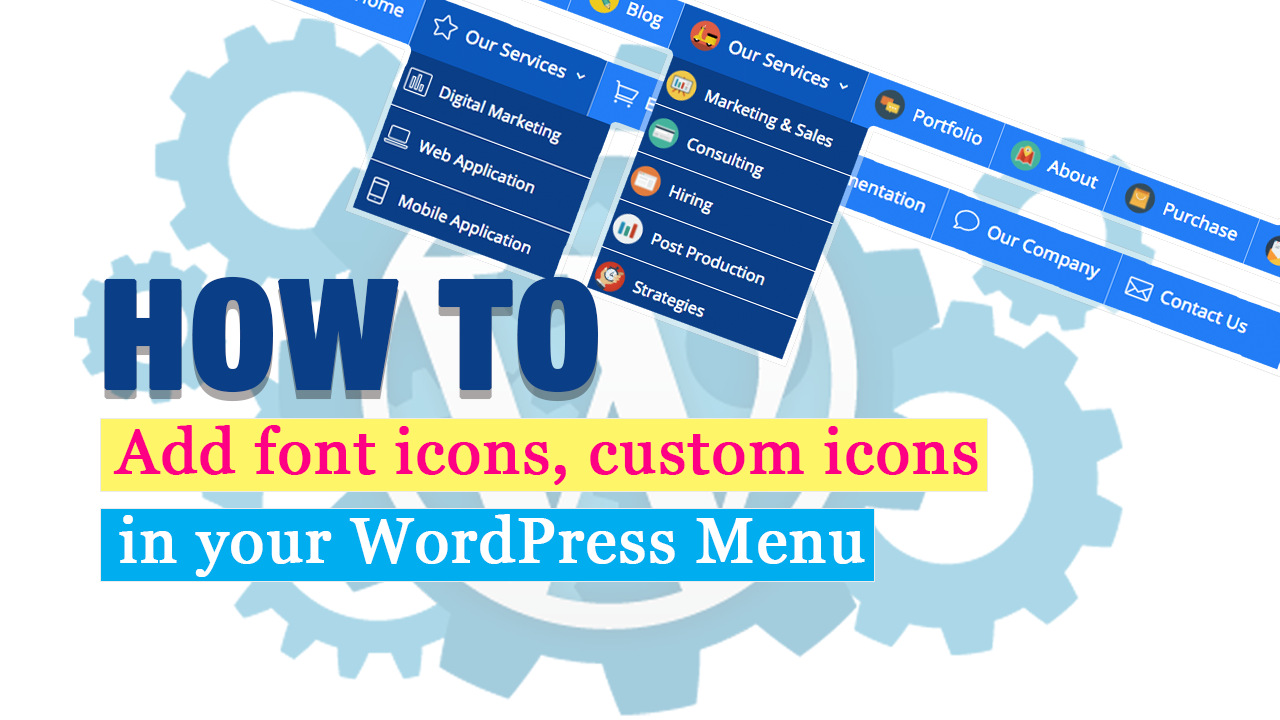 1280x720 How To Add Font Icon Or Custom Icon In Your Wordpress Menu