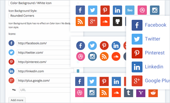 Wordpress Social Icons Widget 550x333 Wordpress Social Icons Widget
