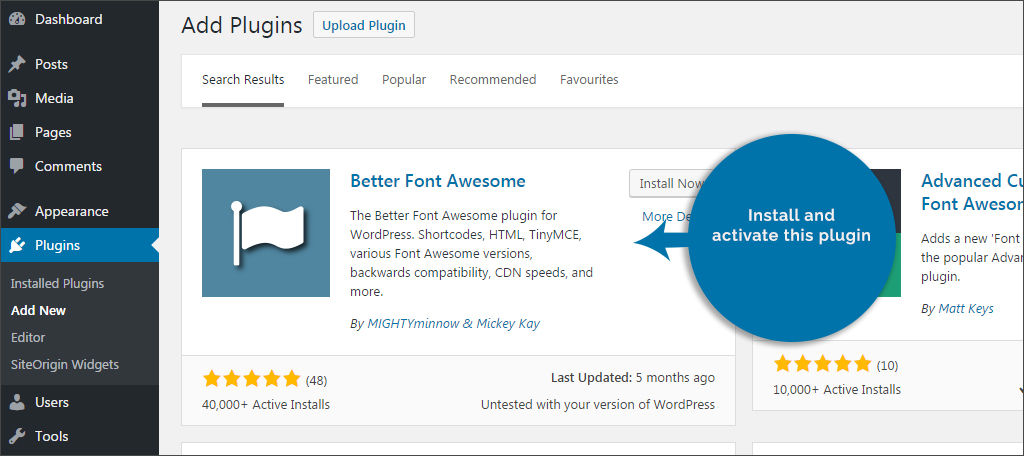 How To Add A Wordpress Icon Font Or Image 1024x456 How To Add A Wordpress Icon Font Or Image
