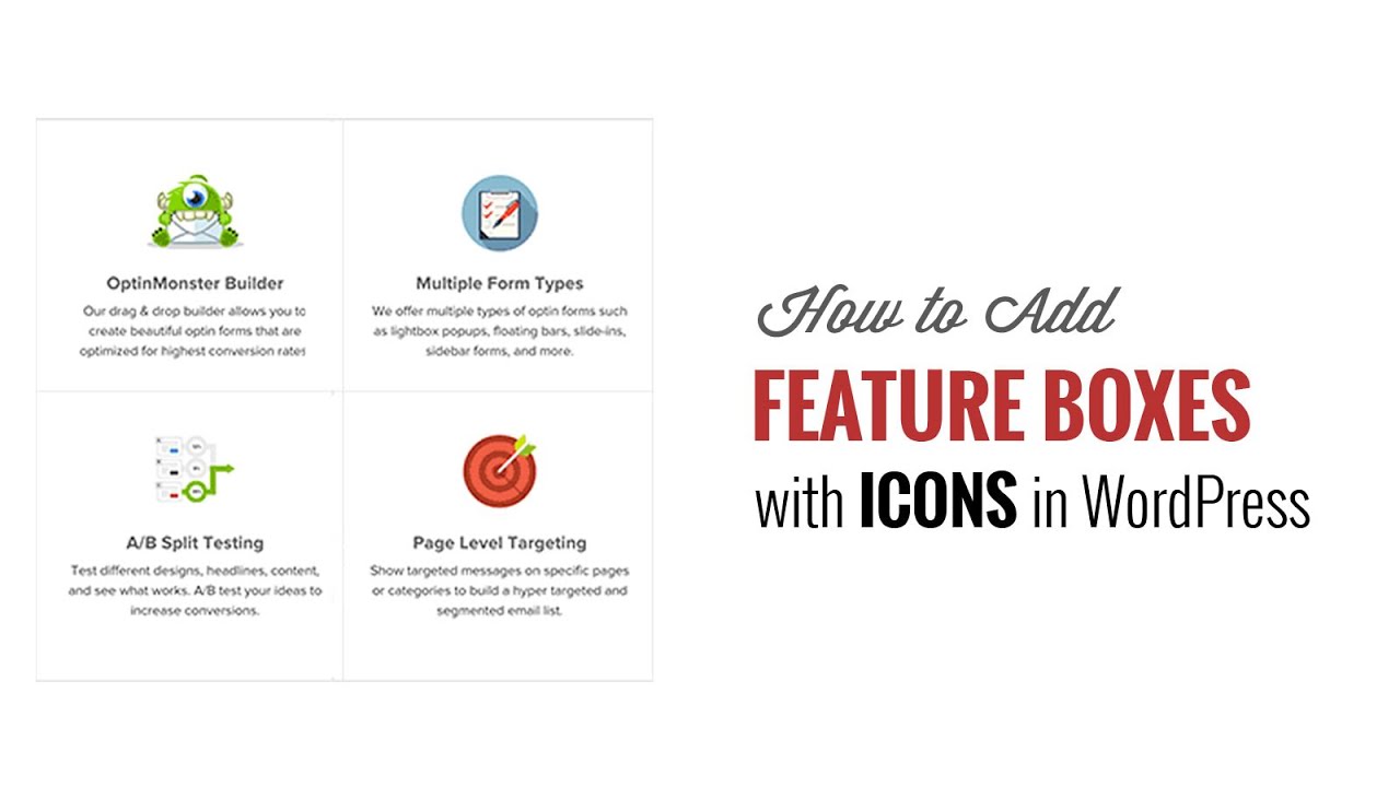 1280x720 How To Add Feature Boxes With Icons In Wordpress