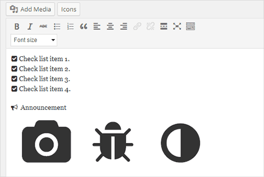How To Use Icon Fonts In Wordpress Post Editor 520x349 How To Use Icon Fonts In Wordpress Post Editor