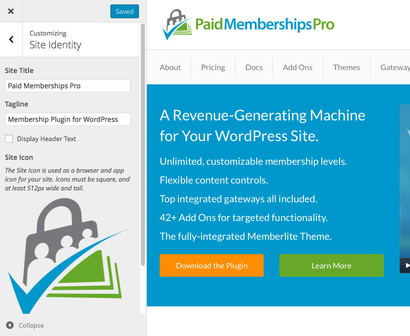 Wordpress New Site Icons Feature In Customize Screen Paid 832x681 Wordpress New Site Icons Feature In Customize Screen Paid