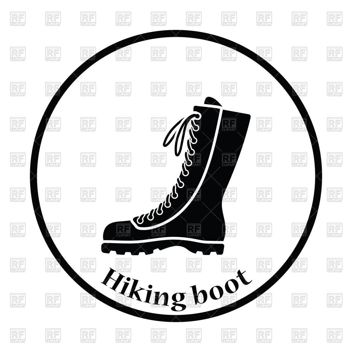 1200x1200 Silhouette Of Hiking Boot Icon Vector Image Of Objects Angelp