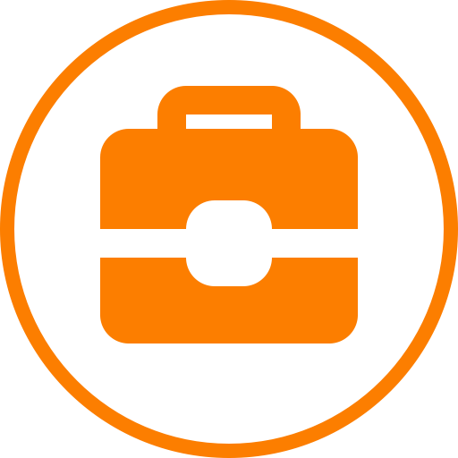 512x512 Experience Orange Circle Design Work