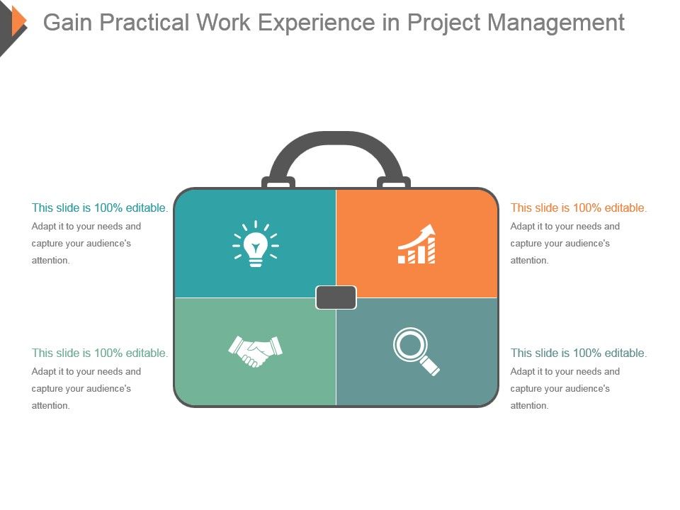 960x720 Gain Practical Work Experience In Project Management Ppt Icon