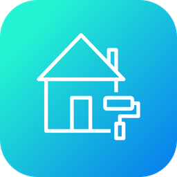 256x256 Real, Estate, Home, House, Rent, Property, Building, Painting, Job