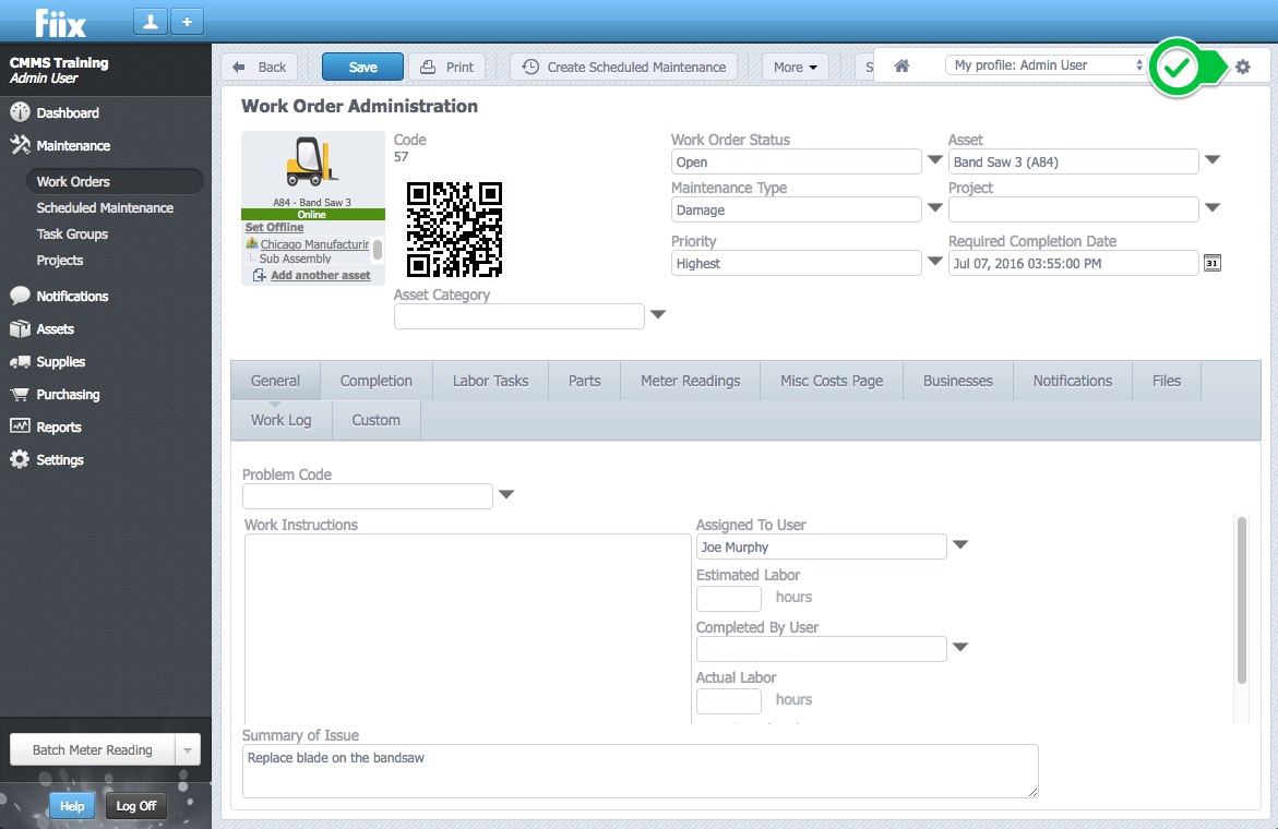 1171x760 Customize The Work Order Form Help Centre
