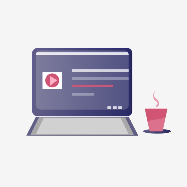 640x640 Violet Blue Gradient Tech Computer Workbench Icon Element