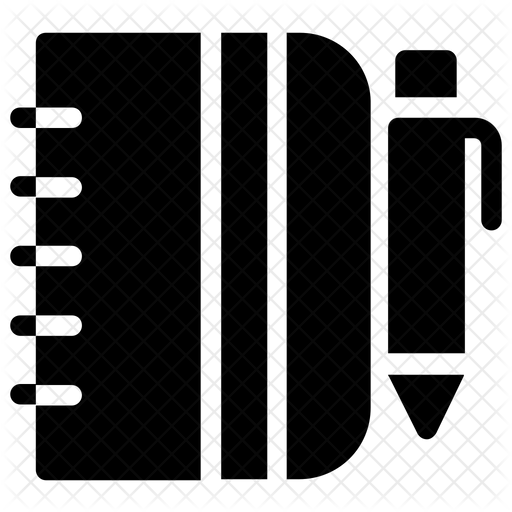 512x512 Workbook Icon Of Glyph Style