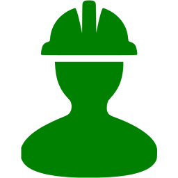 256x256 Green Worker Icon