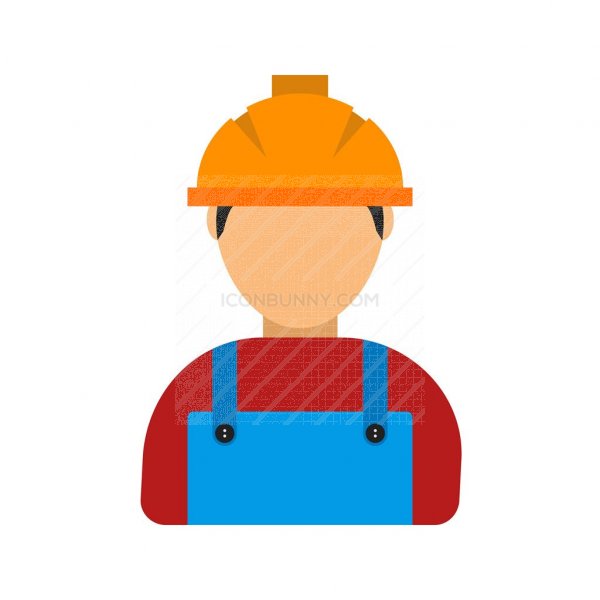 600x600 Construction Worker Flat Multicolor Icon