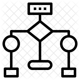 256x256 Workflow Icon Of Line Style