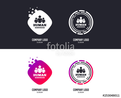 500x405 Logotype Concept Human Resources Sign Icon Hr Symbol Workforce