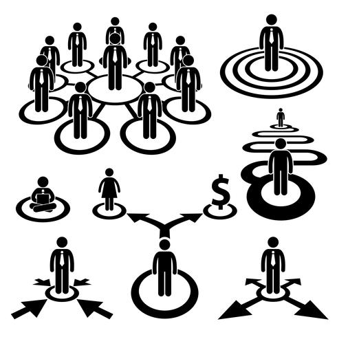 490x490 Business Businessman Workforce Team Stick Figure Pictogram Icon