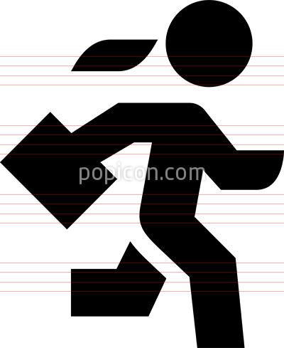 400x489 Female Workforce Productivity Vector Icon