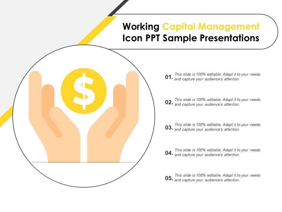 Working Capital Management Icon Ppt Sample Presentations 960x720 Working Capital Management Icon Ppt Sample Presentations