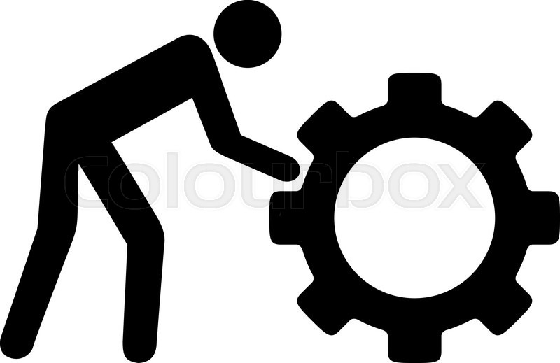 800x519 Working Person Vector Icon Style Is Stock Vector Colourbox