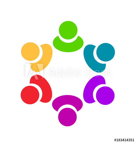 475x500 Teamwork Colorful People Working Together Mean Solidarity