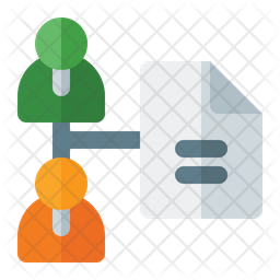 256x256 Work Together Icon Of Flat Style