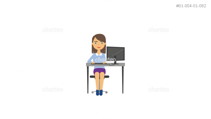 731x411 Persona Icon Of Woman Working
