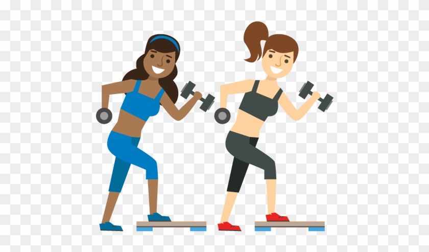 840x493 Icon Of Smiling Women Working Out