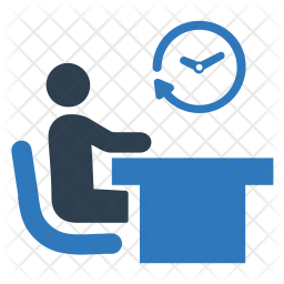 256x256 Employee Workplace Icon Of Flat Style