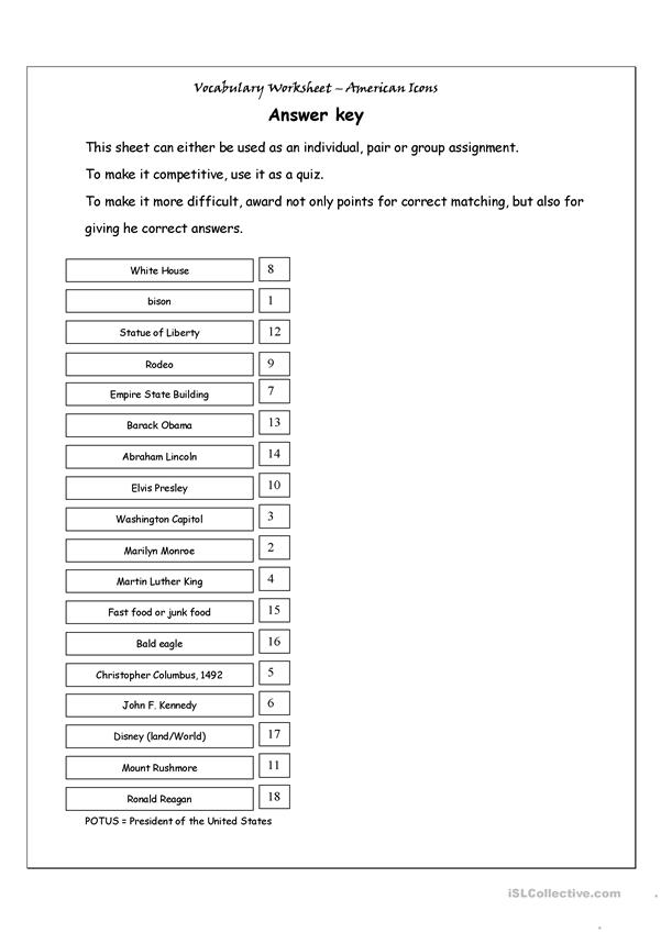 601x849 Vocabulary Matching Worksheet Quiz