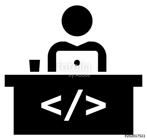 500x472 Software Developer Workspace Icon Stock Image And Royalty Free