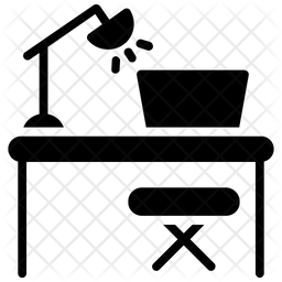 256x256 Workstation Icon Of Glyph Style