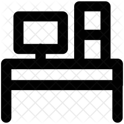 256x256 Workstation Icon Of Line Style