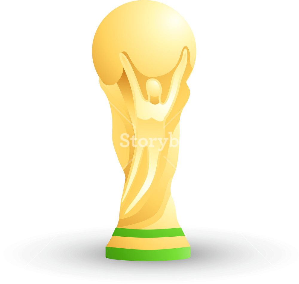 1000x948 World Cup Trophy Lite Sports Icon Royalty Free Stock Image