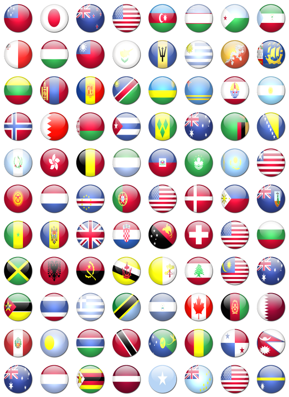 592x814 Rounded World Flags Icon