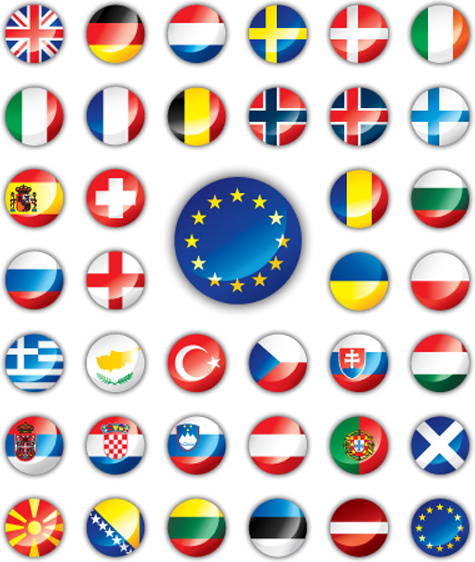475x562 Set Of World Flags Icons Mix Design Vector Free Vector