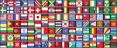 408x168 World Flag Icons