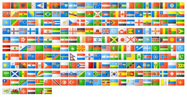 600x312 World Countries Flags Icons My Free Photoshop World