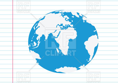 400x283 Globe Blue Flat Icon Vector Image Of Objects Tumdee