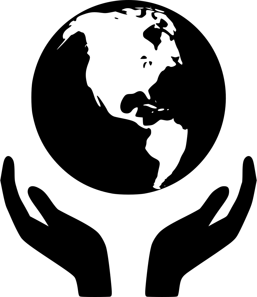 848x980 World Hand Png Icon Free Download