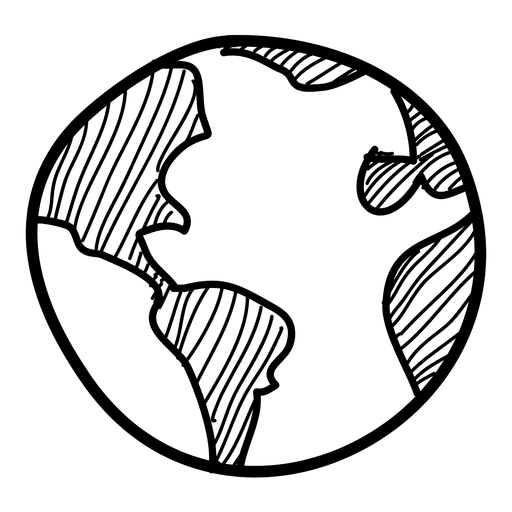 512x512 Hand Drawn Globe Icon